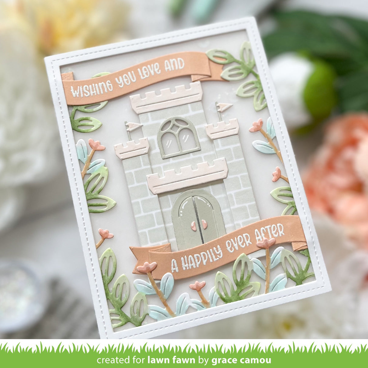 flower garden backdrop