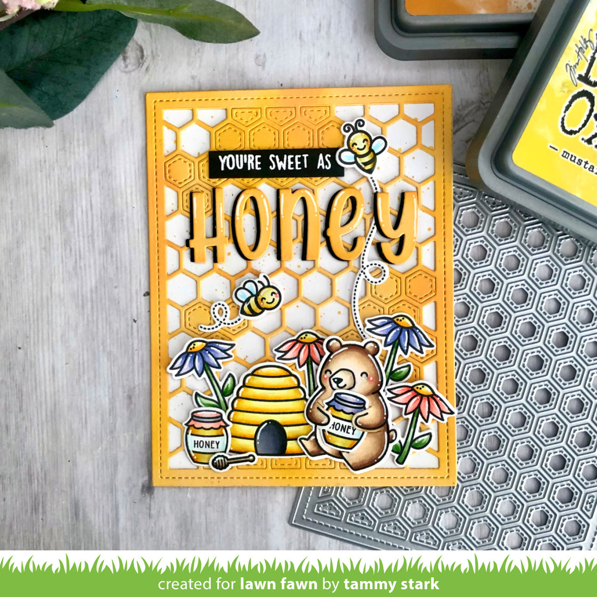 honeycomb backdrop