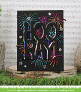 _fireworks hot foil plates_
