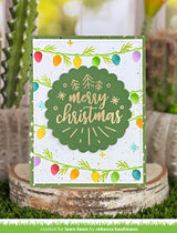 string of lights background stencils
