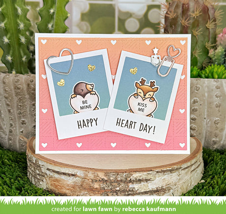 checkered hearts backdrop: landscape