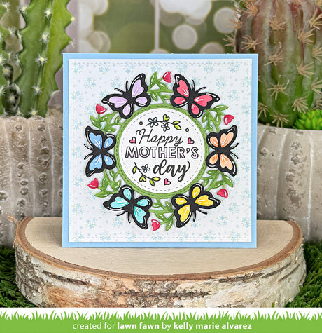 magic iris butterfly wreath add-on