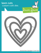 stitched heart stackables