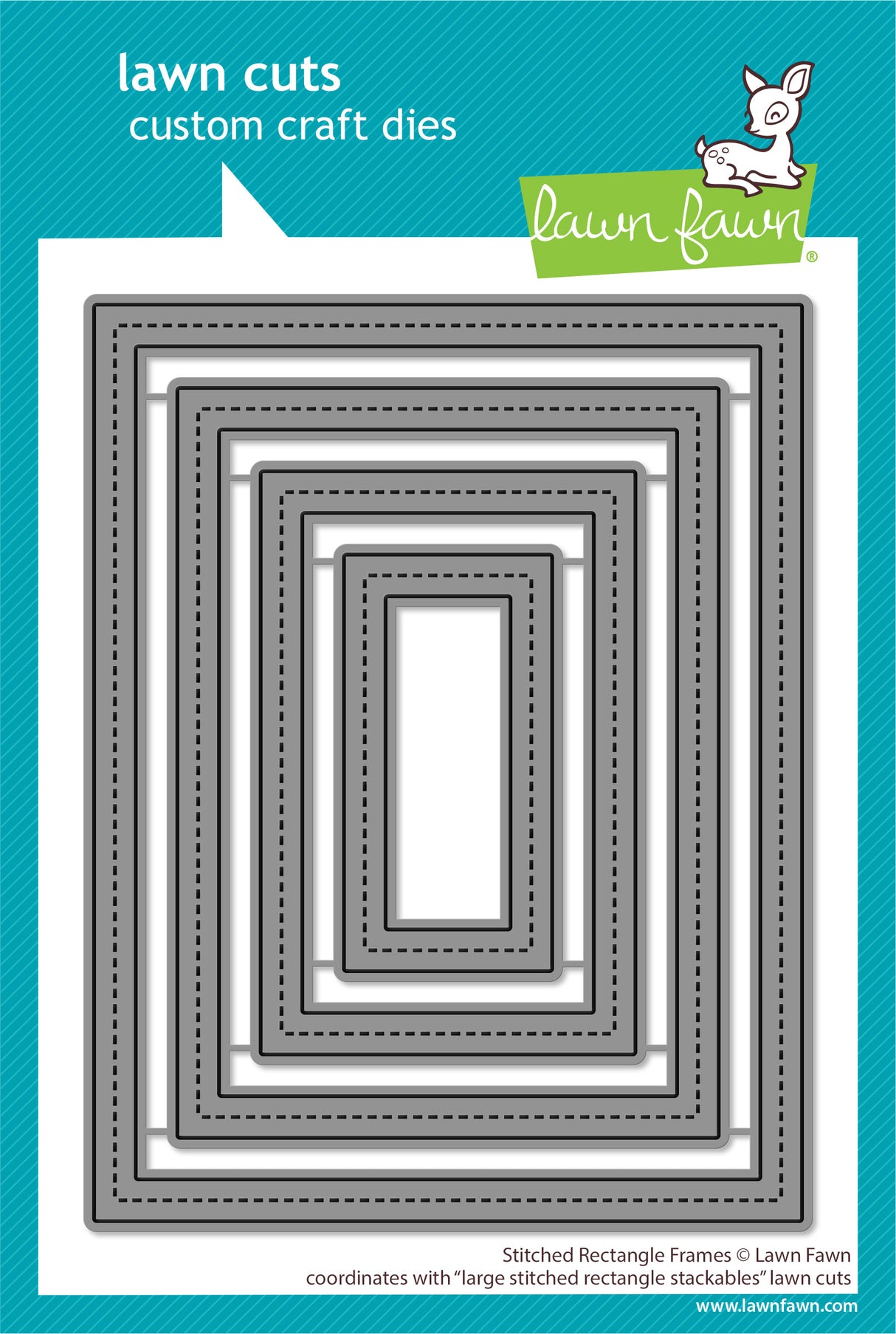 stitched rectangle frames