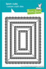fancy scalloped rectangle stackables