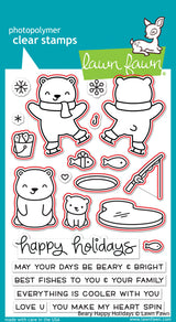 beary happy holidays lawn cuts