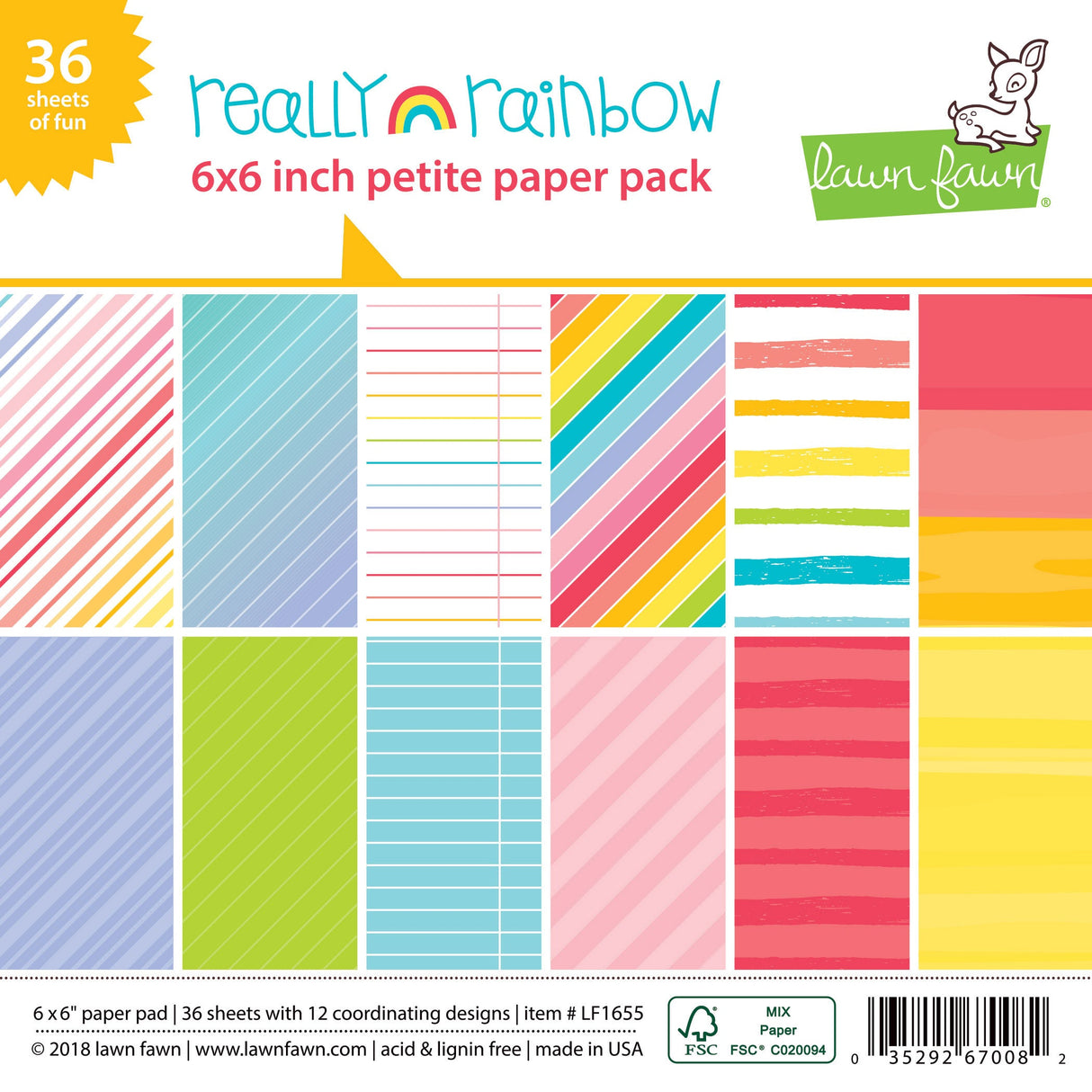 really rainbow petite paper pack
