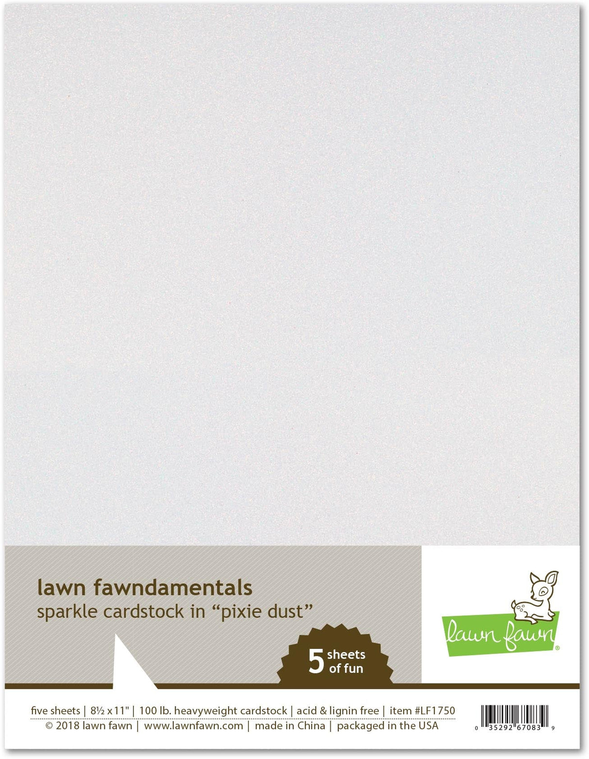 sparkle cardstock - pixie dust