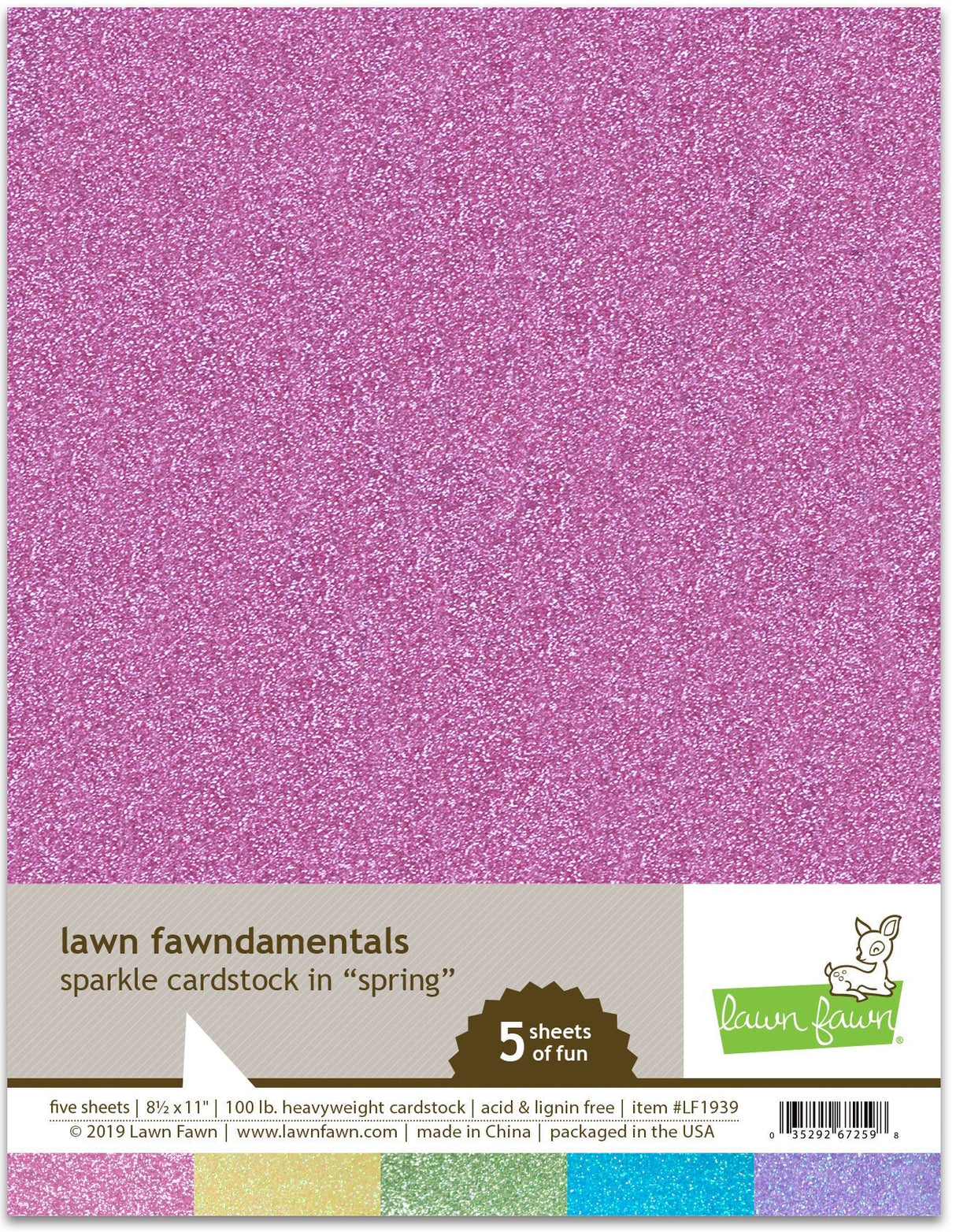 sparkle cardstock - spring