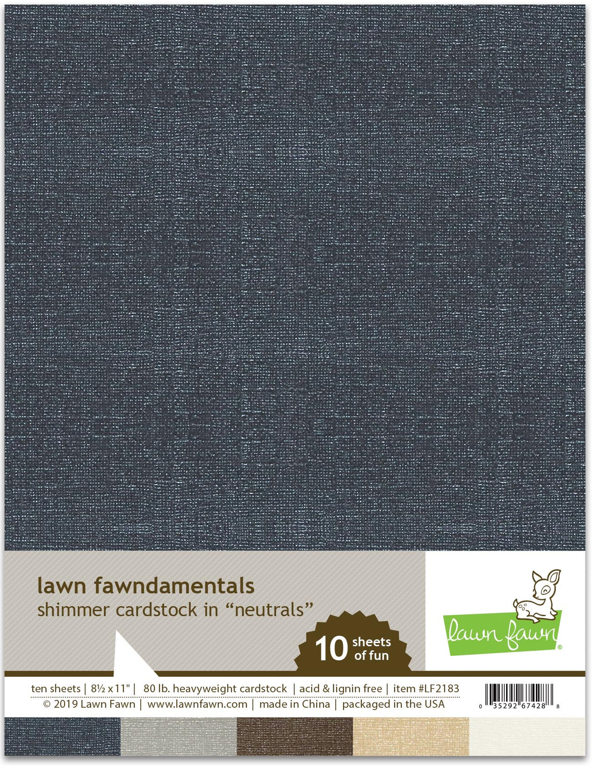 shimmer cardstock - neutrals