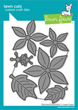 stitched poinsettia