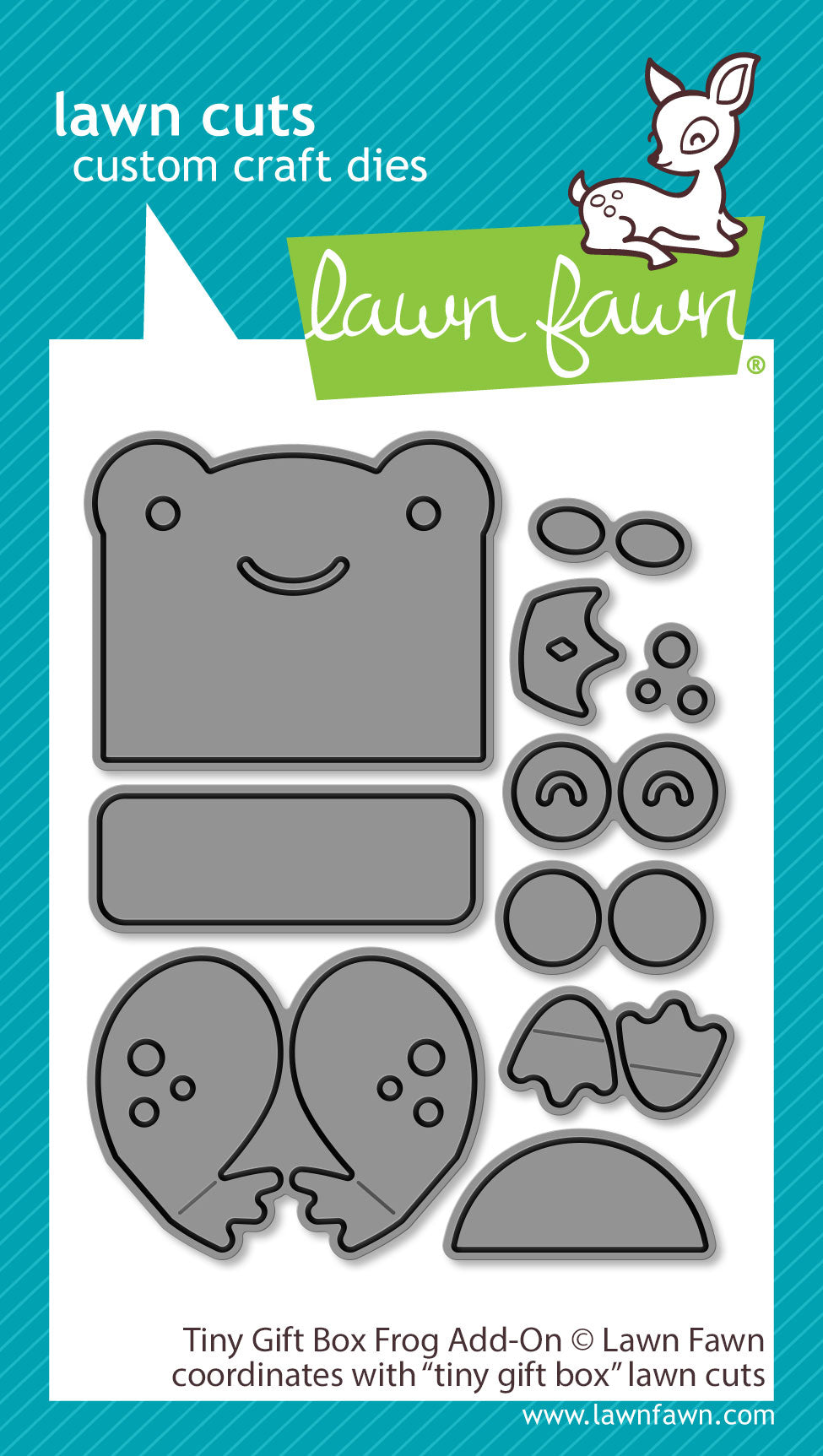 tiny gift box frog add-on