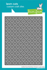 quilted heart backdrop: portrait