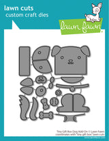 tiny gift box dog add-on