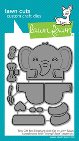 tiny gift box elephant add-on