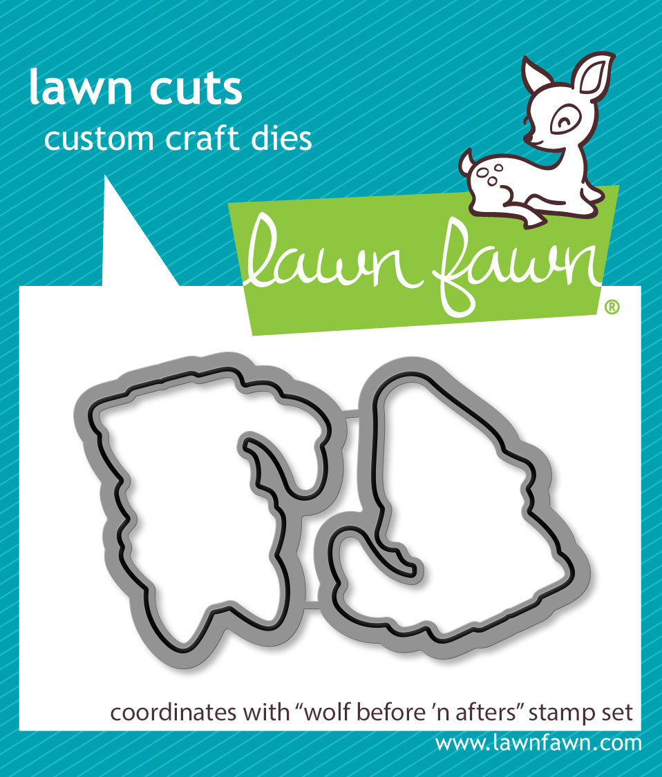 wolf before 'n afters lawn cuts