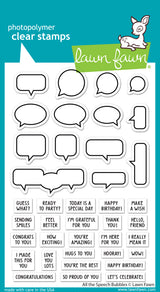all the speech bubbles