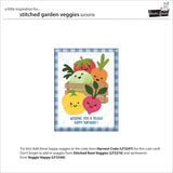 stitched garden veggies