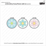 embroidery hoop flower add-on