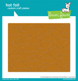 cloud background: landscape hot foil plate