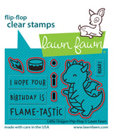 little dragon flip-flop lawn cuts