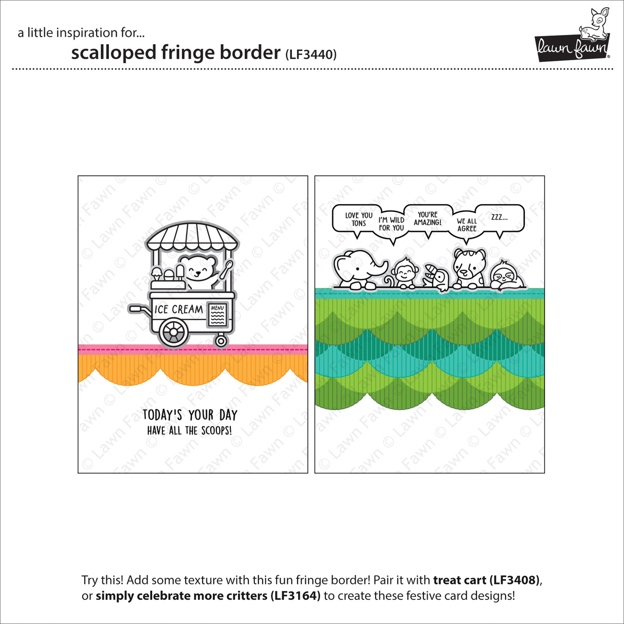 scalloped fringe border
