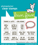 tiny sentiments: coffee lawn cut