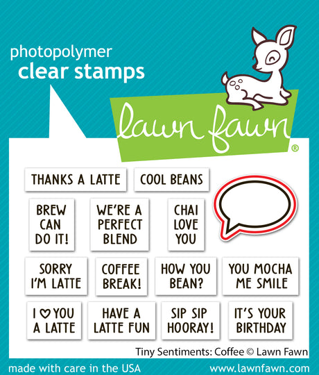tiny sentiments: coffee lawn cut