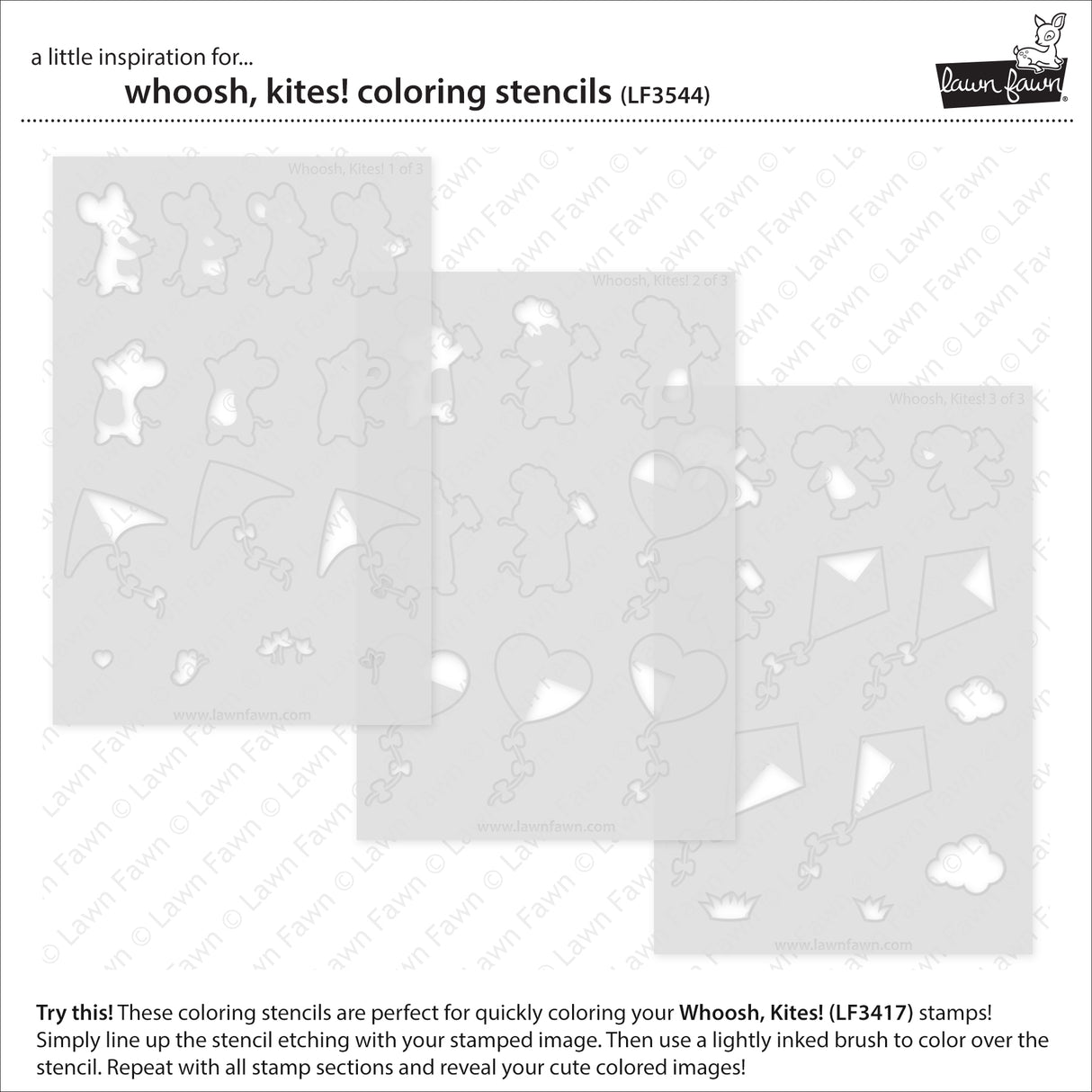 whoosh, kites! coloring stencils