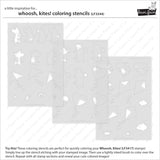 whoosh, kites! coloring stencils