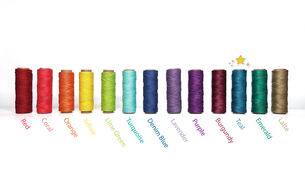 teal hemp twine