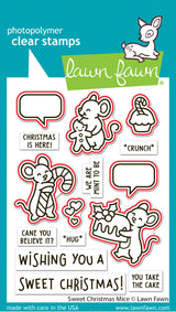 sweet christmas mice lawn cuts