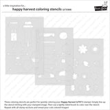 happy harvest coloring stencils