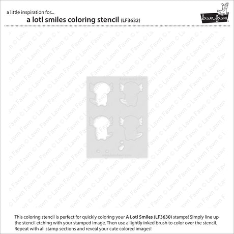 a lotl smiles coloring stencil