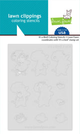 it's a bird! coloring stencils