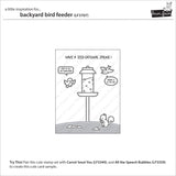 backyard bird feeder