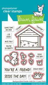 backyard bird feeder add-on lawn cuts