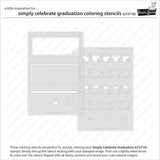 simply celebrate graduation coloring stencils