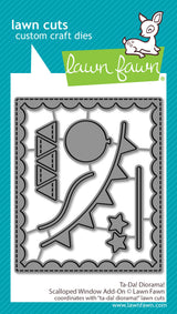 ta-da! diorama! scalloped window add-on