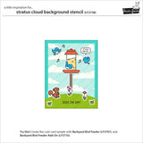 stratus cloud background stencil