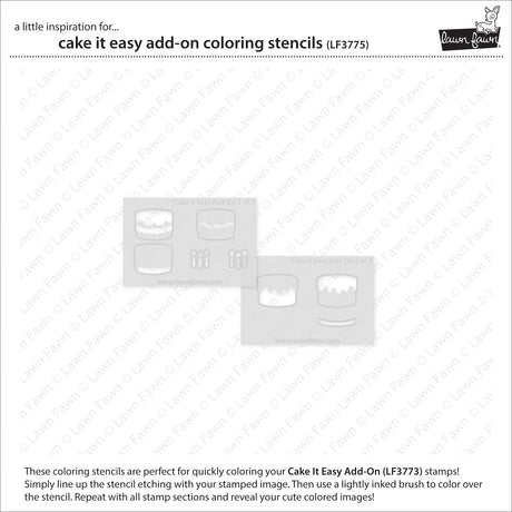 cake it easy add-on coloring stencils