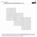 garden mouse coloring stencils
