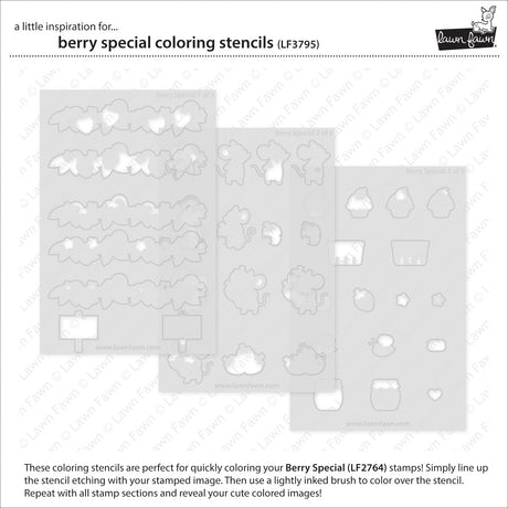 berry special coloring stencils