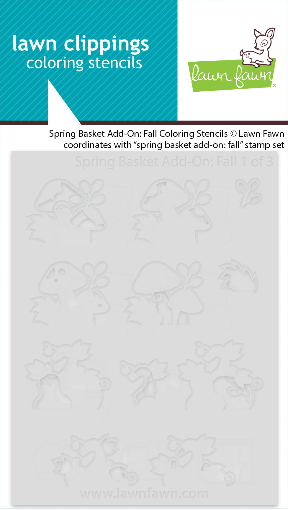spring basket add-on: fall coloring stencils