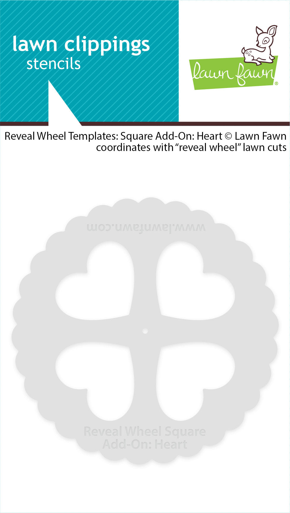 reveal wheel templates: square add-on: heart