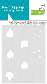 simply celebrate squirrels coloring stencil