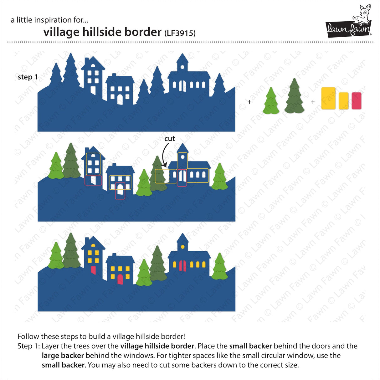 village hillside border