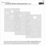 a mole lot of love coloring stencils