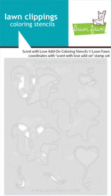 scent with love add-on coloring stencils