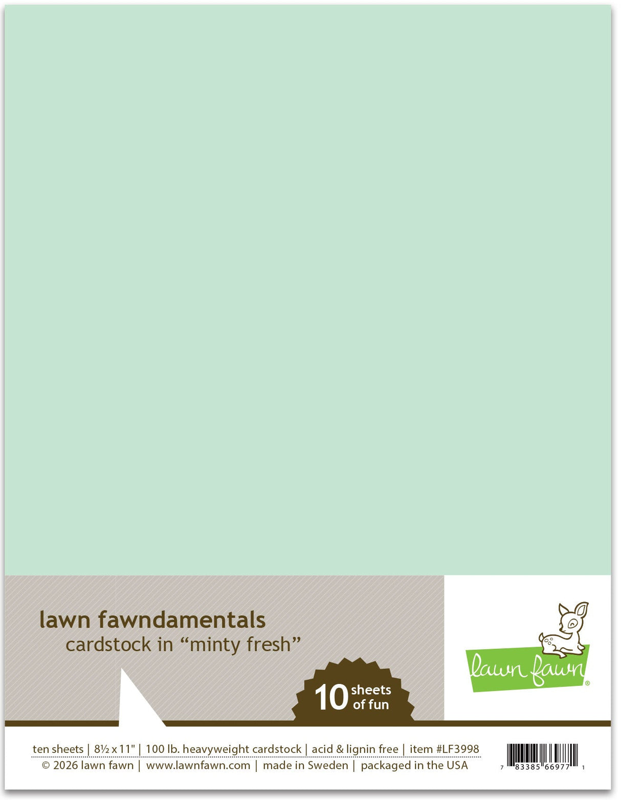 minty fresh cardstock